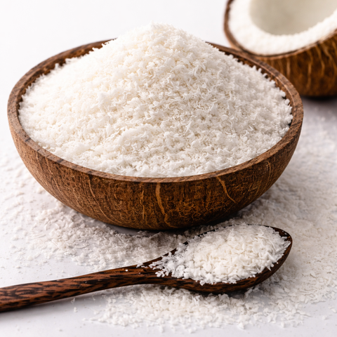 Cơm dừa sấy béo trung