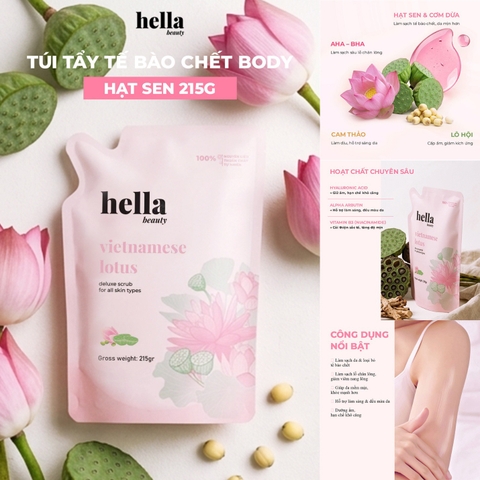 Tẩy tế bào chết hạt sen