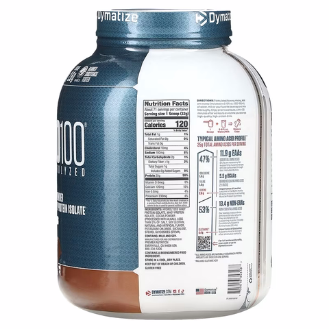 Dymatize ISO 100 Hydrolyzed 100% Whey Protein Isolate 5 Lbs