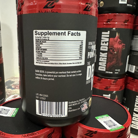 Dark Devil Energy 30 servings 510 gram collagen plus