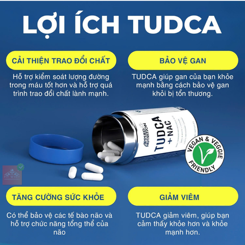 TUDCA + NAC hỗ trợ bảo vệ gan hủ 90 viên