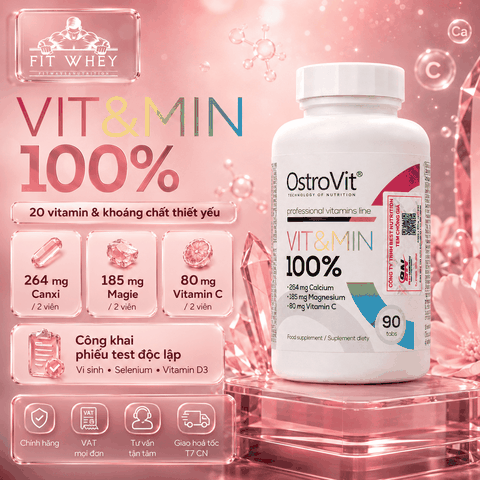 OstroVit Vit&Min 100% vitamin khoáng chất thiết yếu