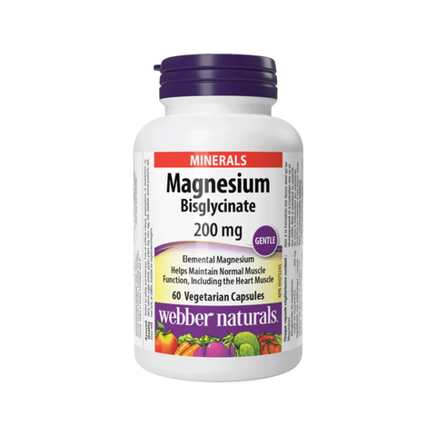 Webber Naturals Magnesium Bisglycinate 200mg
