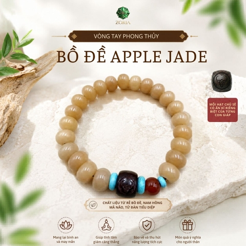 Vòng Tay Bồ Đề Apple Jade
