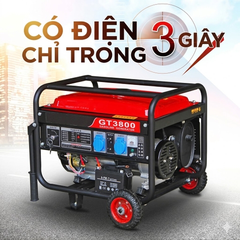 MÁY PHÁT ĐIỆN XĂNG GT3800 4000W