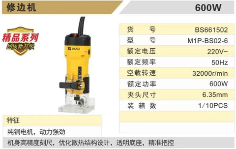 Máy cắt cỏ/máy mài biên BOSI BS661502