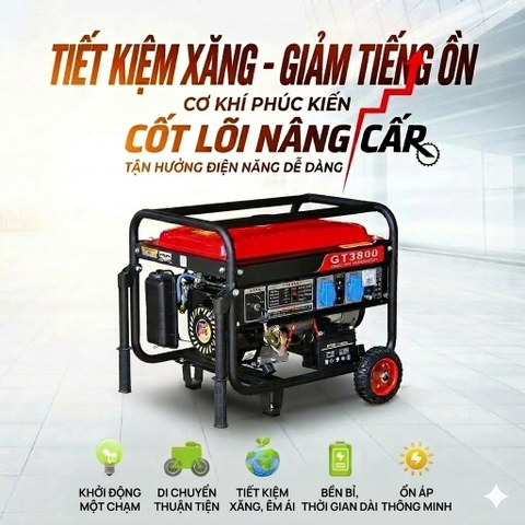 MÁY PHÁT ĐIỆN XĂNG GT3800 4000W