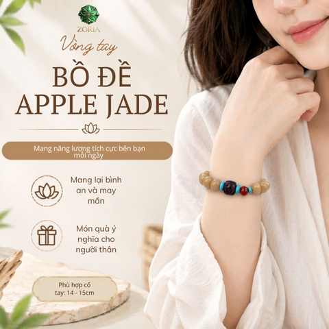 Vòng Tay Bồ Đề Apple Jade