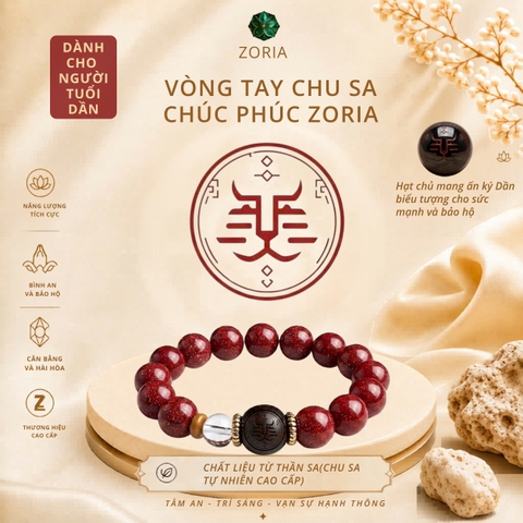 Vòng tay chu sa chúc phúc ZORIA