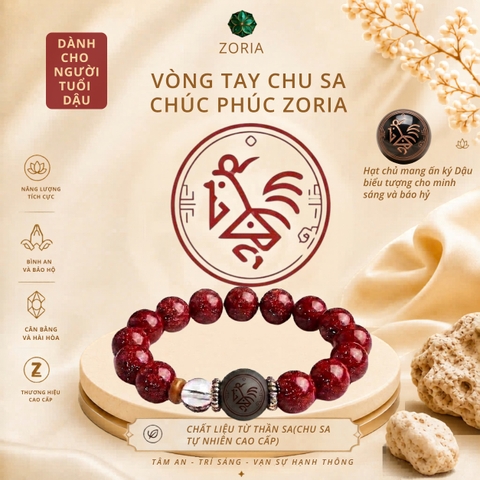 Vòng tay chu sa chúc phúc ZORIA