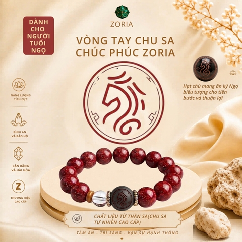 Vòng tay chu sa chúc phúc ZORIA