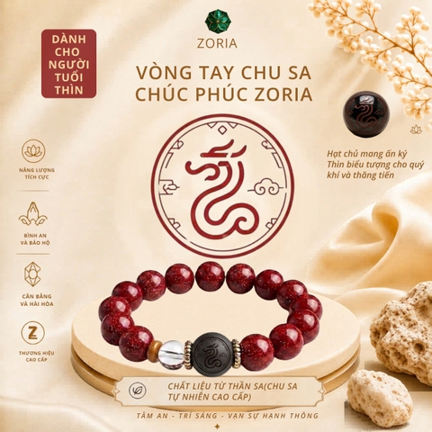 Vòng tay chu sa chúc phúc ZORIA