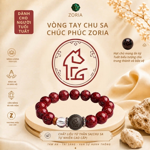 Vòng tay chu sa chúc phúc ZORIA