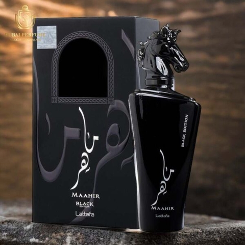 QUÀ TẶNG GIẢI ĐẤU / TOP BILL THÁNG / Nước Hoa Dubai Unisex Lattafa Maahir Black 100ml Chuẩn Auth / 1.000K
