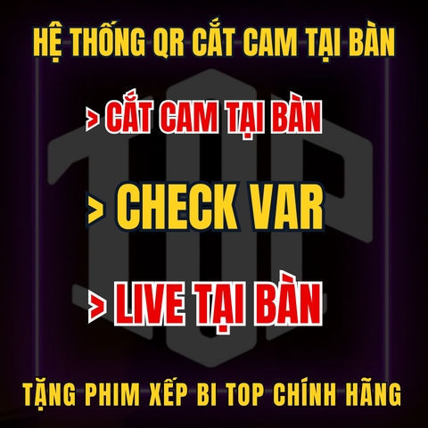 Hệ thống QR cắt camera , checkvar , live tại bàn - Đầu tư 1 lần sử dụng trọn đời