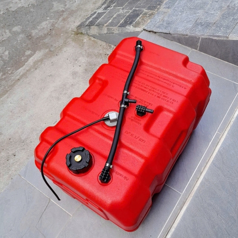 Thùng xăng cano gắn ngoài 60L nhựa cứng cao cấp dùng cho tàu thuyền máy phát điện