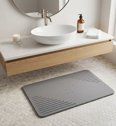 Vì sao thảm Diatomite DURAMAT hút nước nhanh đến vậy