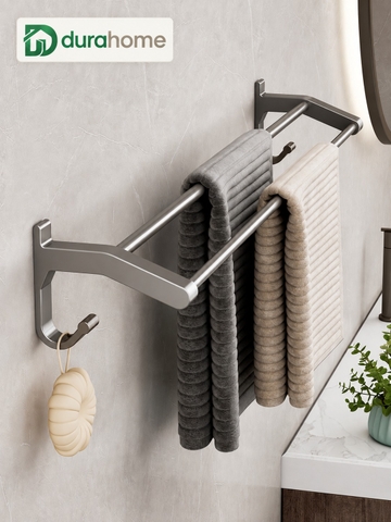 Giá để khăn tắm, chất liệu nhôm, kích thước 60x12cm