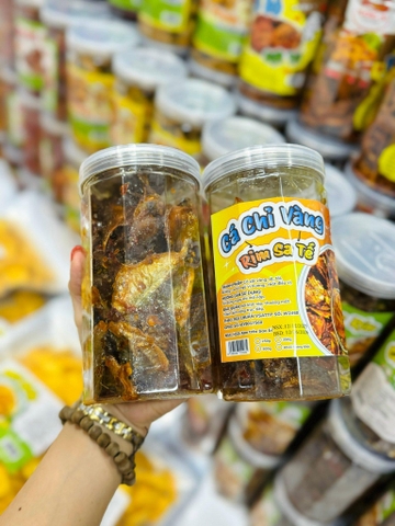 G2-002 Cá chỉ vàng rim tỏi ớt (hũ 350gr)