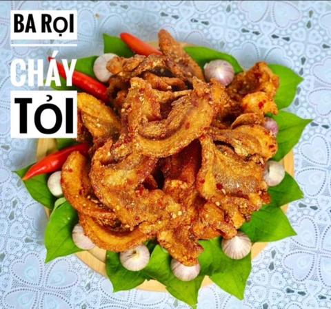 G2-004 Ba rọi cháy tỏi 250gr ăn vặt