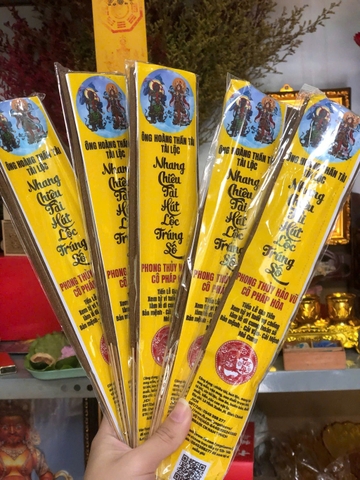 F010 Combo 5 bó nhang long thần hộ pháp thờ cúng gia tiên