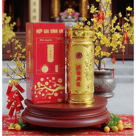B7-005 Ống cắm nhang VÀNG lớn mới