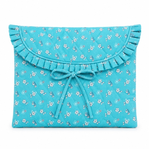 RUNG HANDMADE - ‘Ditsy Floral in Turquoise’ Laptop/Ipad Sleeve