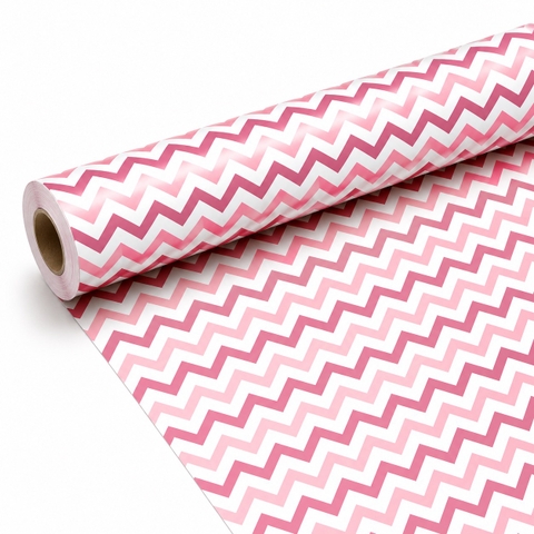 WRAPPING PAPER - Pink Zigzag