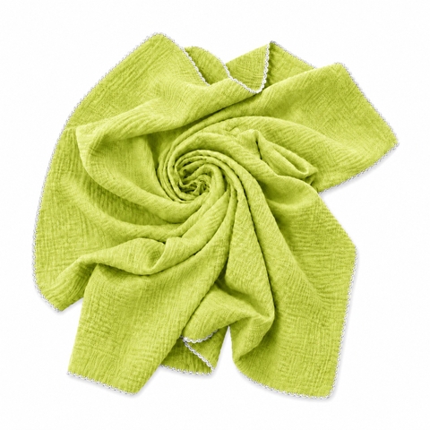 KID & BABY - Muslin Blanket in Lime