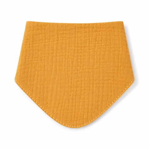 Muslin Bib For Babies - Mustard