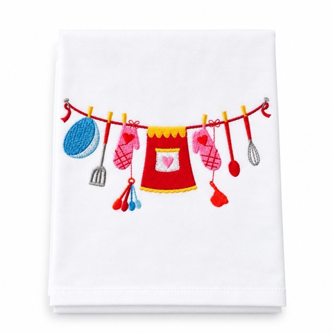 KITCHENWARE - 'Kitchenware' Tea Towel