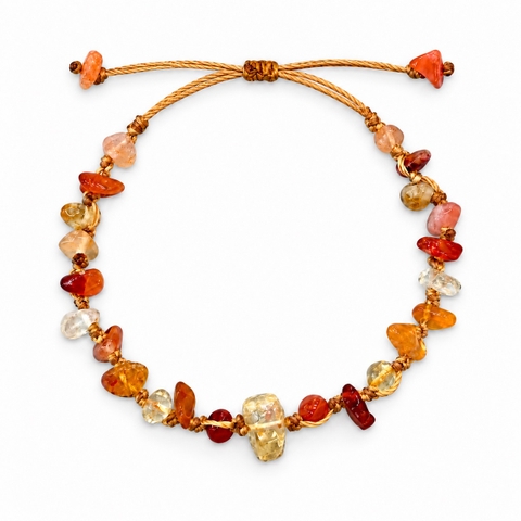MERAKI TOWN - Niwa Bracelet in Citrine, Carnelian, Red Agate