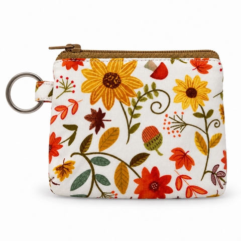 RỪNG HANDMADE - 'Autumn Garden' Wallet Keychain With Zipper