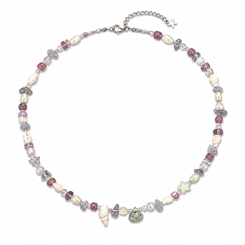MERMAID - 'Aura' Natural Gemstone & Glass Bead Necklace