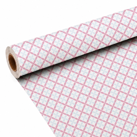 TIỆM CÁ TRỨNG - 'Pink & Turquoise Tile' Wrapping Paper