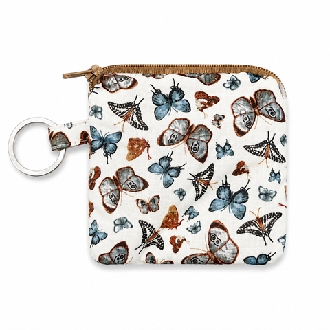 RUNG HANDMADE - 'Butterfly' Wallet Keychain With Zipper