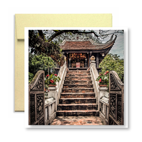 MARCUS LACEY - 'One Pillar Pagoda' Greeting Card