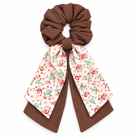 RỪNG HANDMADE - Long Bow Scrunchies in Brown
