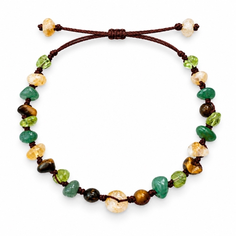 MERAKI TOWN - Niwa Bracelet in Tigers Eyes, Citrine, Green Aventurine, Peridot