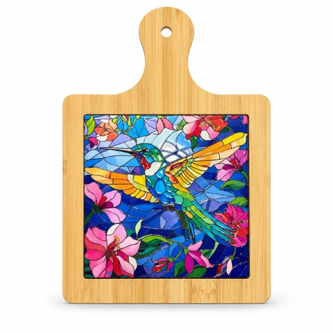 BÁT TRÀNG CERAMIC - Wood & Ceramic Pot Holder In Mosaic Bird