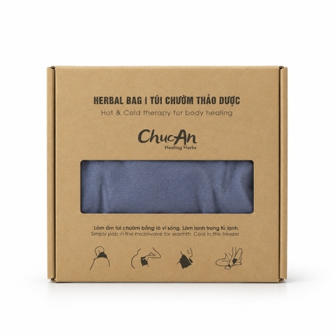 CHUC AN HEALING HERBS - Large Herbal Bag In Navy
