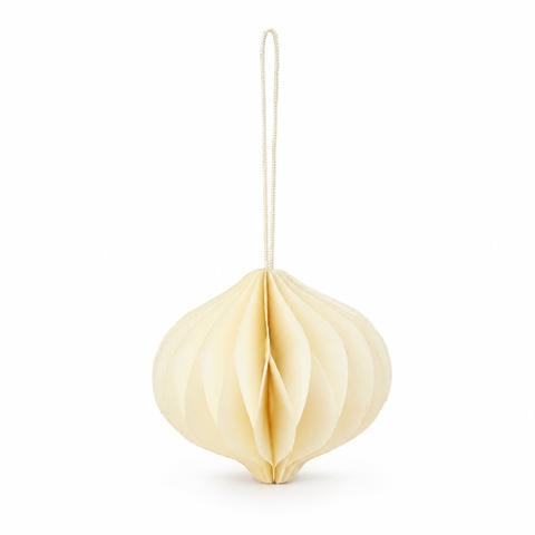 CHRISTMAS Ornament - Paper Ball in Oval Lattern
