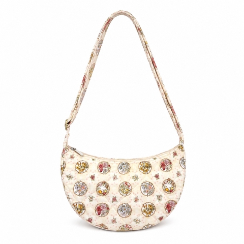 RUNG HANDMADE - ‘Floral’ Shoulder Bag in Butter