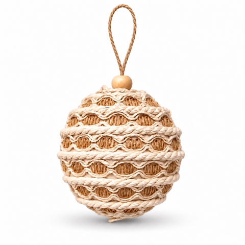 CHRISTMAS - Jute Bauble Ornament No.02