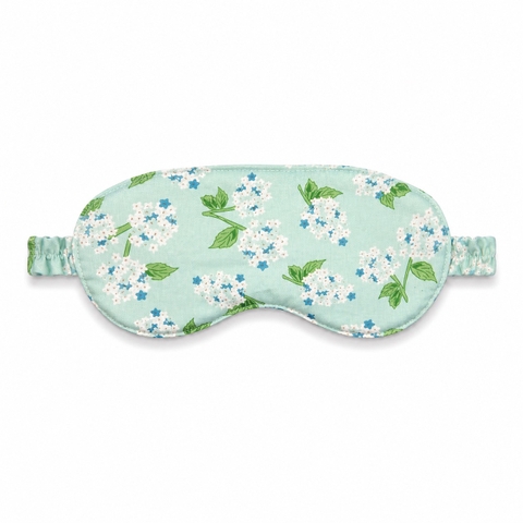 RUNG HANDMADE - 'Ditsy Floral in Mint' Linen Sleep Mask