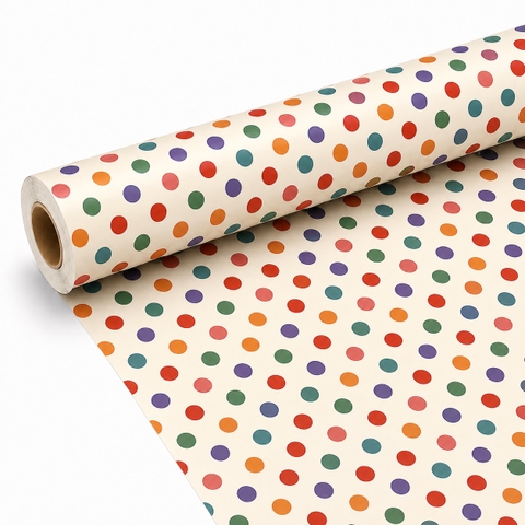 TIỆM CÁ TRỨNG - 'Colorful Polka Dot' Wrapping Paper