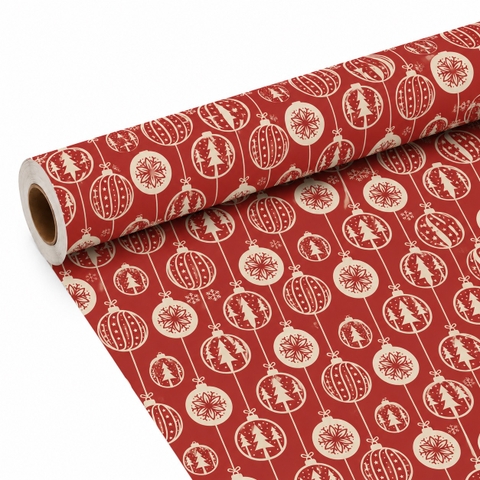 TIỆM CÁ TRỨNG - 'Bauble' Christmas Wrapping Paper