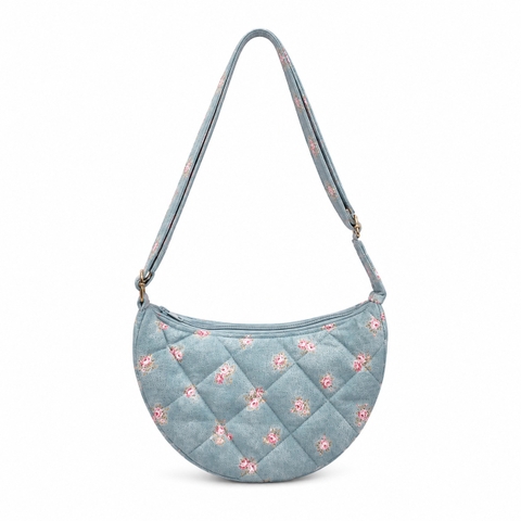 RUNG HANDMADE - ‘Rose’ Shoulder Bag in Light Blue