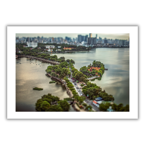MARCUS LACEY - 'West Lake From Above' Print