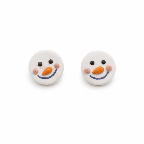 ELI & LOU - Clay Earrings in Snowman